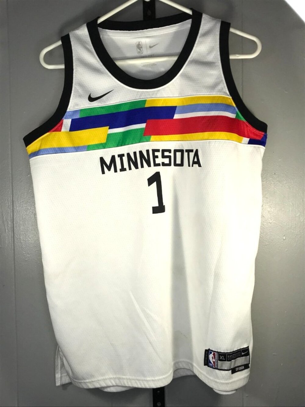 Anthony Edwards Minnesota Timberwolves Nike City Edition Swingman Jersey NBA XL